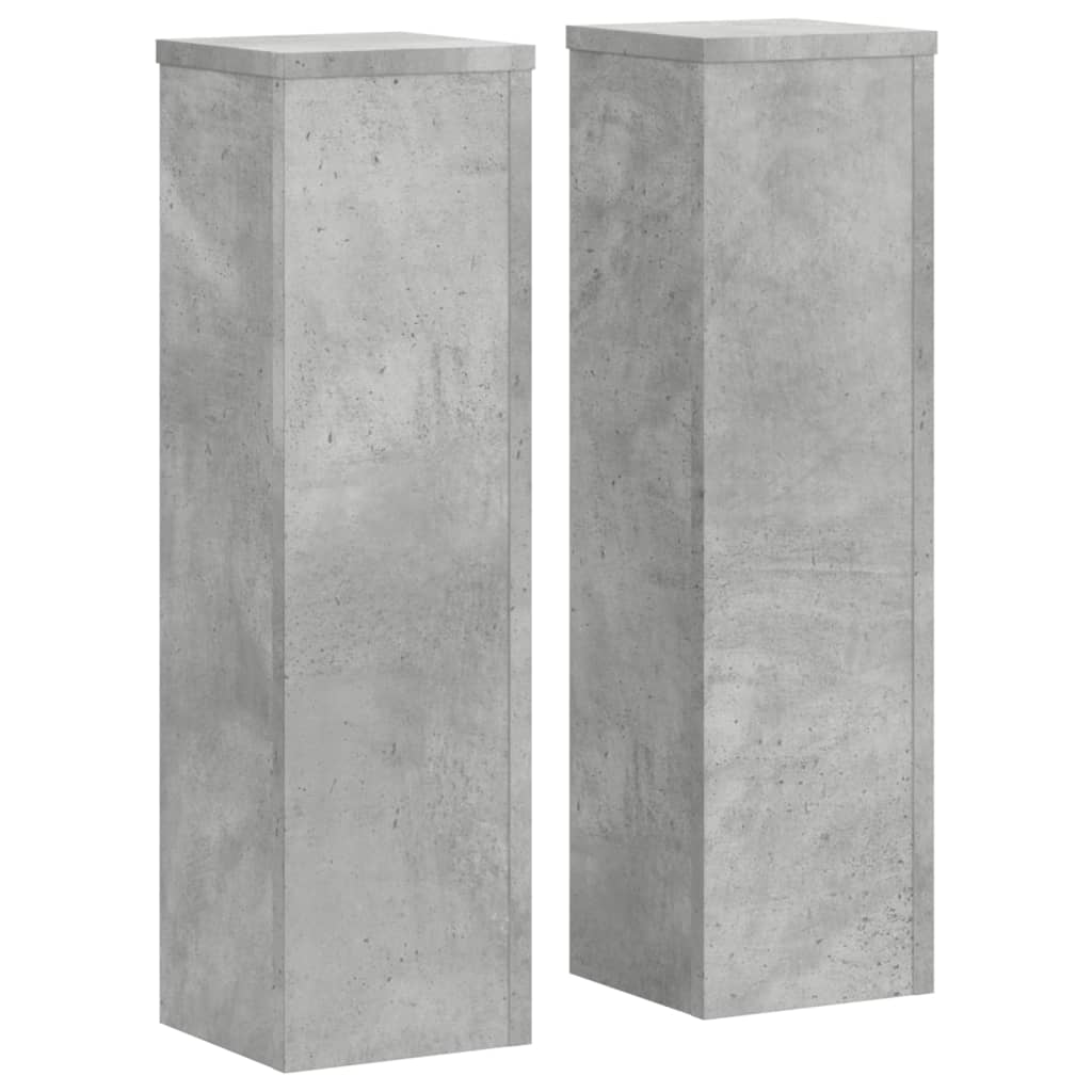 vidaXL Suport de plante, 2 buc., gri beton, 17x17x60 cm lemn prelucrat vidaXL Suport de plante, 2 buc., gri beton, 17x17x60 cm lemn prelucrat