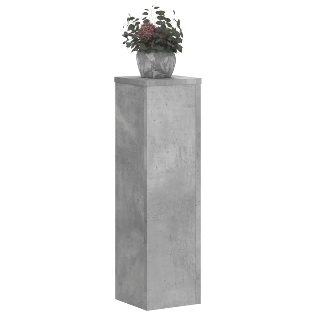 vidaXL Suport de plante, 2 buc., gri beton, 17x17x60 cm lemn prelucrat vidaXL Suport de plante, 2 buc., gri beton, 17x17x60 cm lemn prelucrat