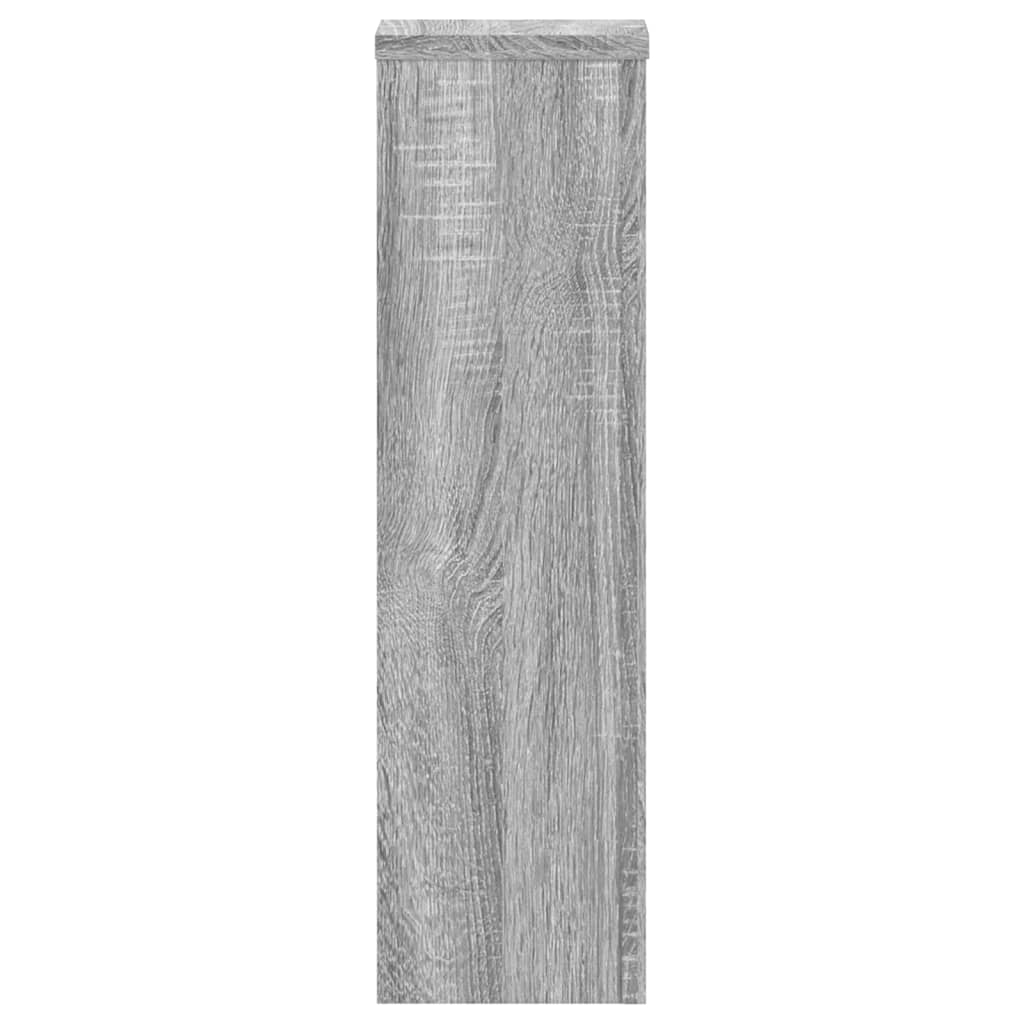 vidaXL Suporturi de plante 2 buc. gri sonoma 17x17x60cm lemn prelucrat vidaXL Suporturi de plante 2 buc. gri sonoma 17x17x60cm lemn prelucrat