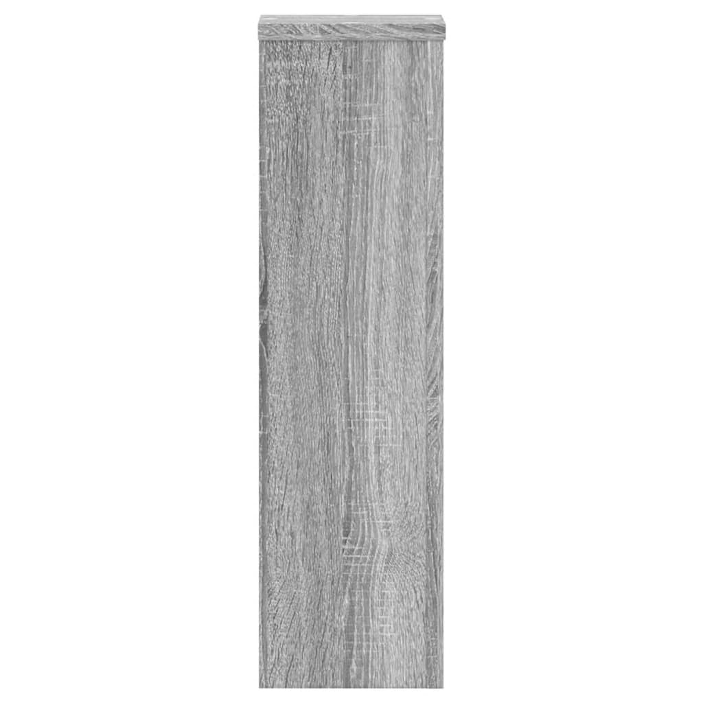 vidaXL Suporturi de plante 2 buc. gri sonoma 17x17x60cm lemn prelucrat vidaXL Suporturi de plante 2 buc. gri sonoma 17x17x60cm lemn prelucrat