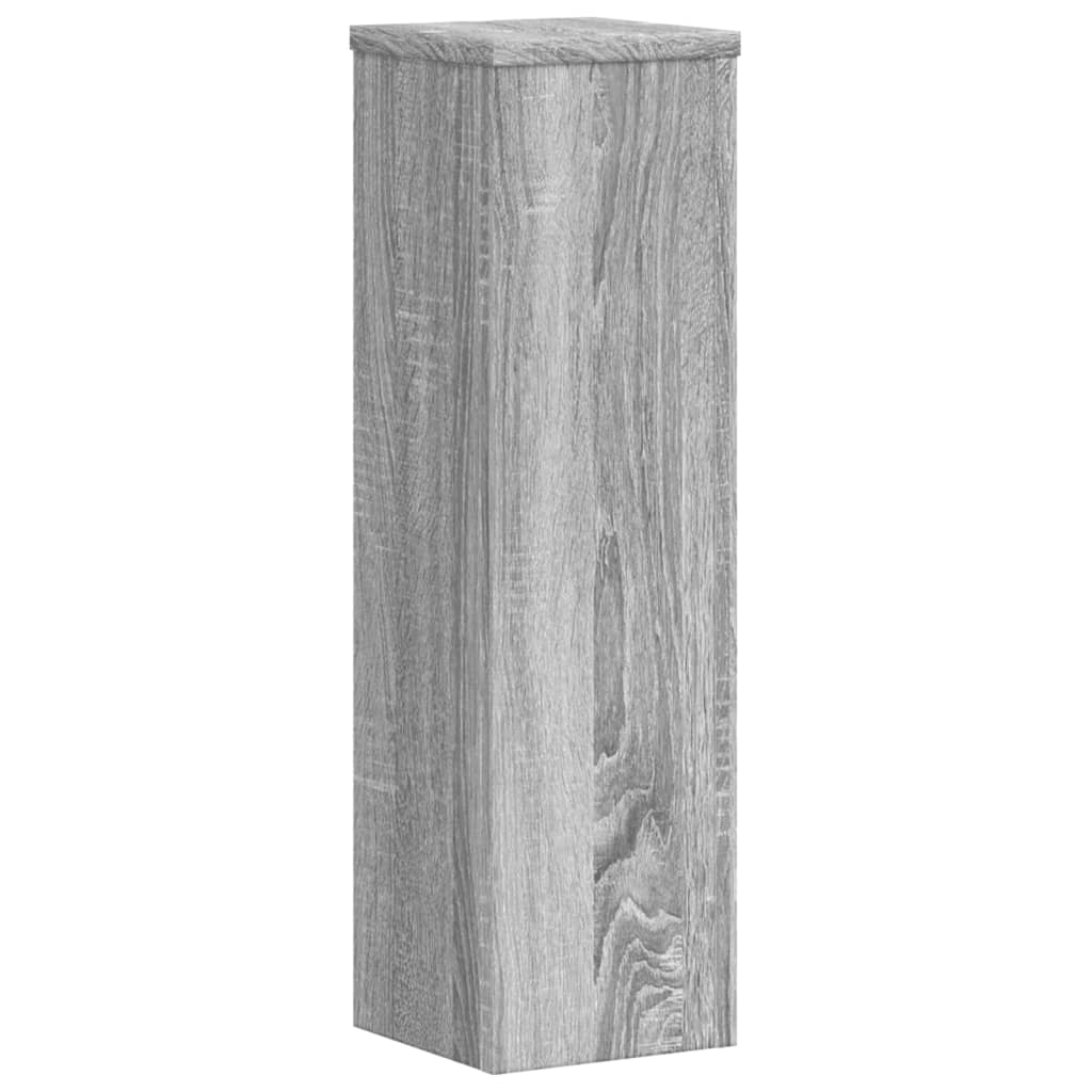 vidaXL Suporturi de plante 2 buc. gri sonoma 17x17x60cm lemn prelucrat vidaXL Suporturi de plante 2 buc. gri sonoma 17x17x60cm lemn prelucrat