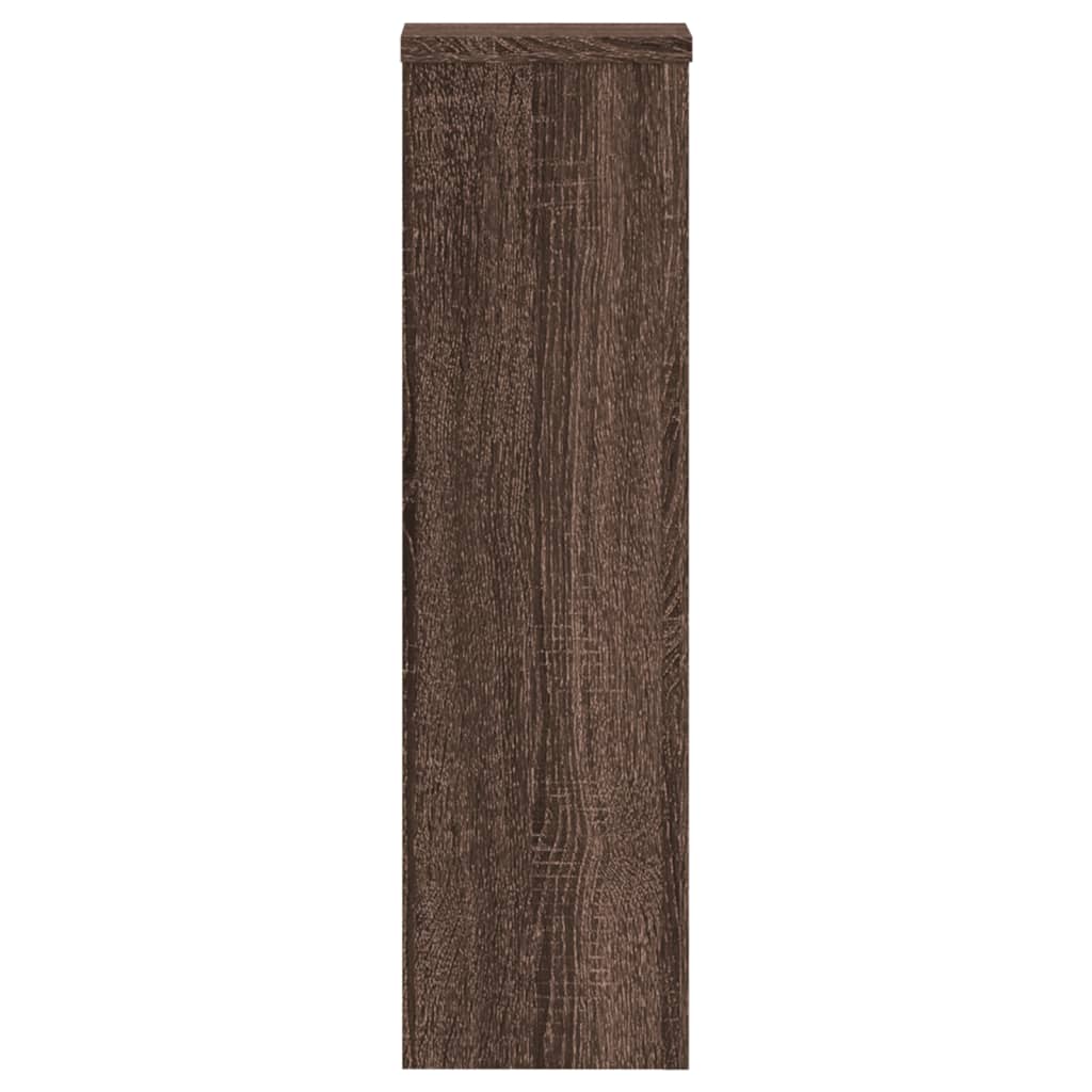 vidaXL Suporturi de plante 2 buc. stejar maro 17x17x60cm lemn compozit vidaXL Suporturi de plante 2 buc. stejar maro 17x17x60cm lemn compozit