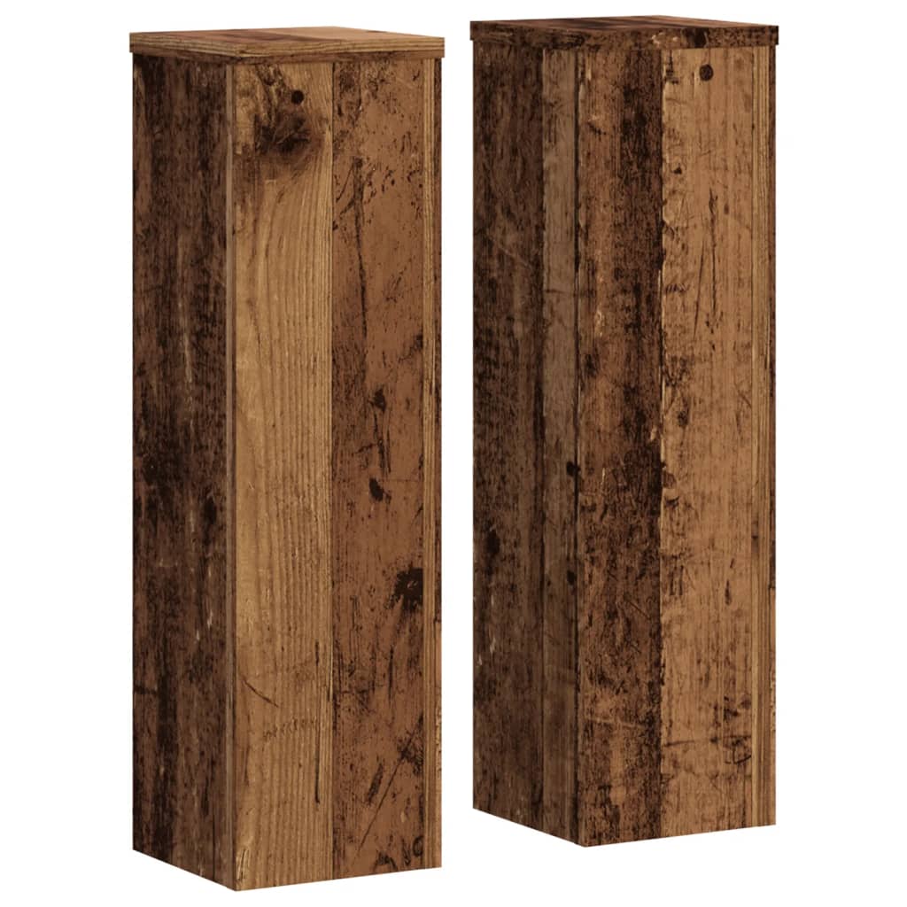 vidaXL Suporturi de plante 2 buc. lemn vechi 17x17x60cm lemn prelucrat vidaXL Suporturi de plante 2 buc. lemn vechi 17x17x60cm lemn prelucrat