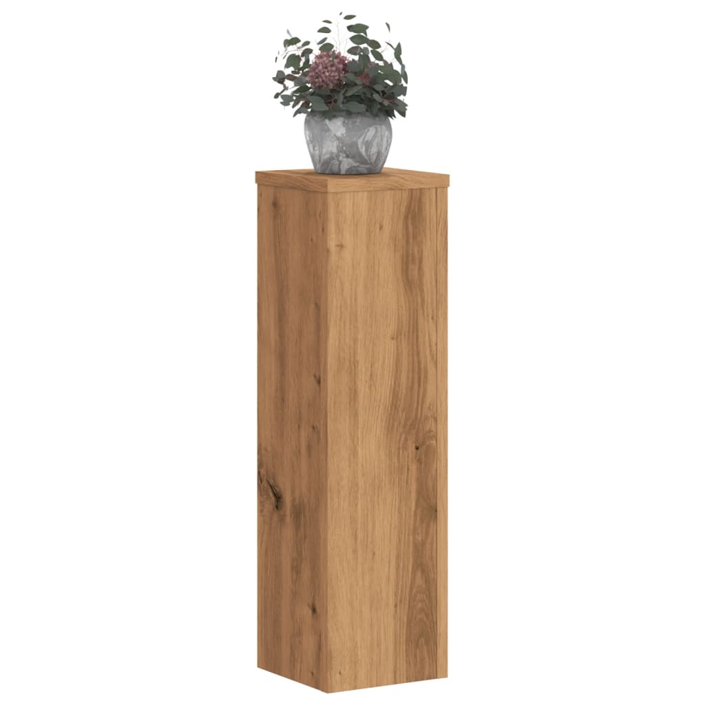 vidaXL Suporturi de plante, 2 buc., stejar artizanal, 17x17x60cm, lemn vidaXL Suporturi de plante, 2 buc., stejar artizanal, 17x17x60cm, lemn
