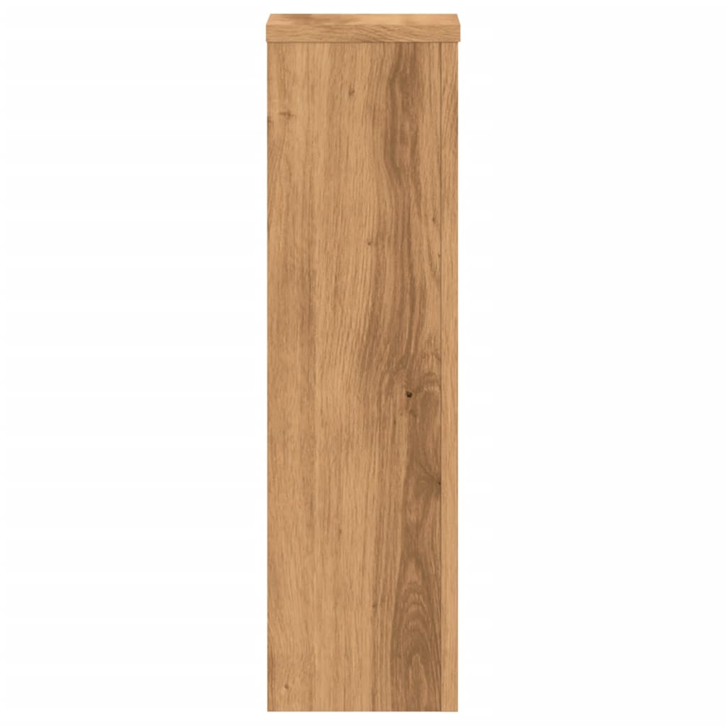 vidaXL Suporturi de plante, 2 buc., stejar artizanal, 17x17x60cm, lemn vidaXL Suporturi de plante, 2 buc., stejar artizanal, 17x17x60cm, lemn