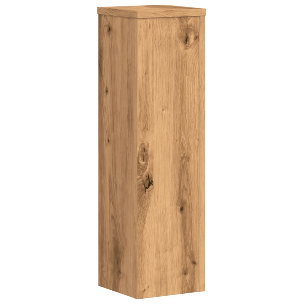 vidaXL Suporturi de plante, 2 buc., stejar artizanal, 17x17x60cm, lemn vidaXL Suporturi de plante, 2 buc., stejar artizanal, 17x17x60cm, lemn