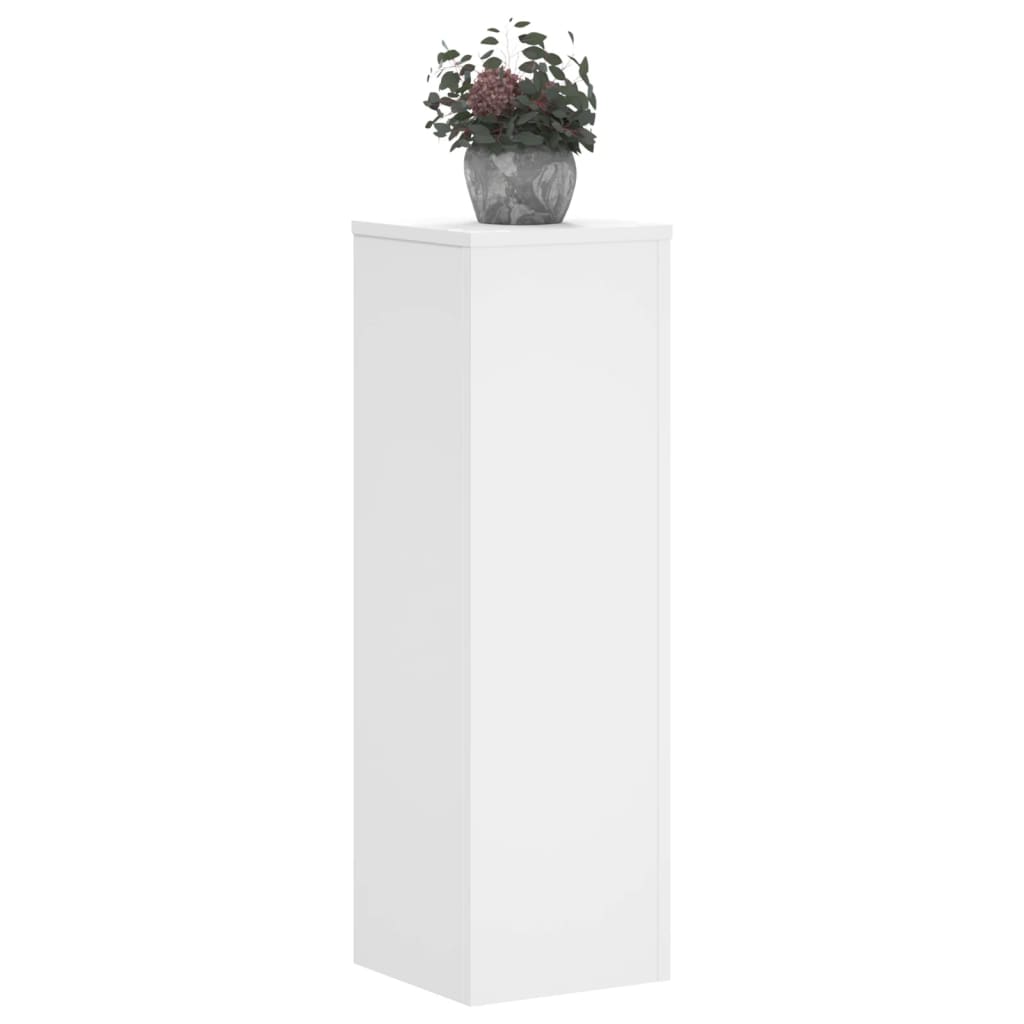 vidaXL Suporturi de plante, 2 buc., alb, 25x25x80 cm, lemn prelucrat vidaXL Suporturi de plante, 2 buc., alb, 25x25x80 cm, lemn prelucrat
