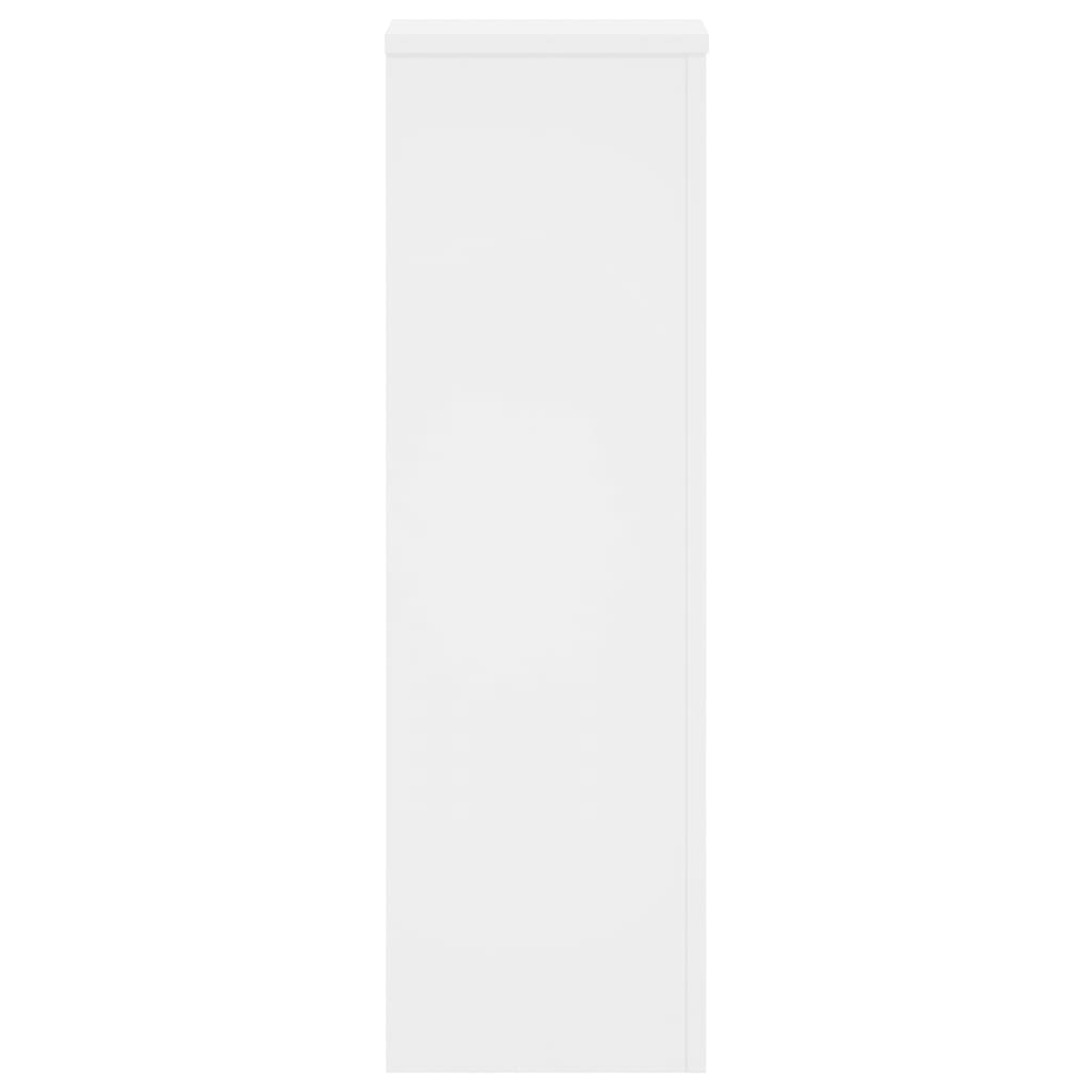 vidaXL Suporturi de plante, 2 buc., alb, 25x25x80 cm, lemn prelucrat vidaXL Suporturi de plante, 2 buc., alb, 25x25x80 cm, lemn prelucrat