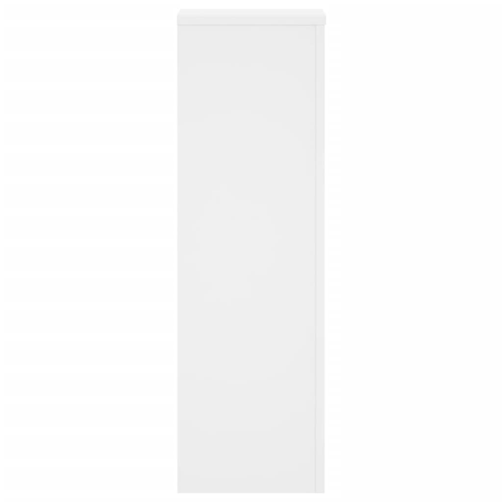 vidaXL Suporturi de plante, 2 buc., alb, 25x25x80 cm, lemn prelucrat vidaXL Suporturi de plante, 2 buc., alb, 25x25x80 cm, lemn prelucrat