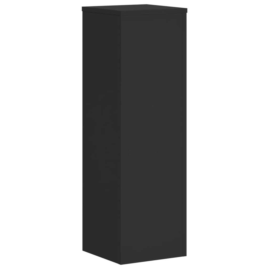 vidaXL Suporturi de plante, 2 buc., negru, 25x25x80 cm, lemn prelucrat vidaXL Suporturi de plante, 2 buc., negru, 25x25x80 cm, lemn prelucrat