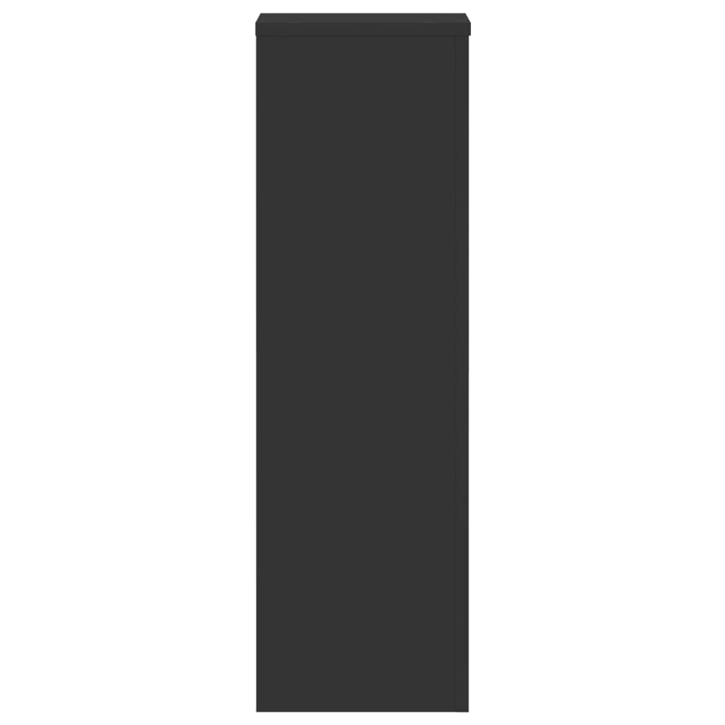vidaXL Suporturi de plante, 2 buc., negru, 25x25x80 cm, lemn prelucrat vidaXL Suporturi de plante, 2 buc., negru, 25x25x80 cm, lemn prelucrat