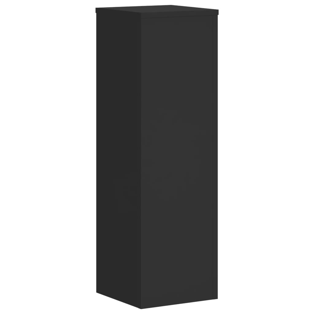 vidaXL Suporturi de plante, 2 buc., negru, 25x25x80 cm, lemn prelucrat vidaXL Suporturi de plante, 2 buc., negru, 25x25x80 cm, lemn prelucrat