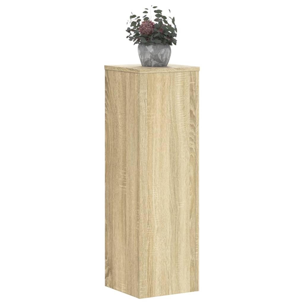 vidaXL Suporturi de plante, 2 buc., stejar sonoma, 25x25x80 cm, lemn