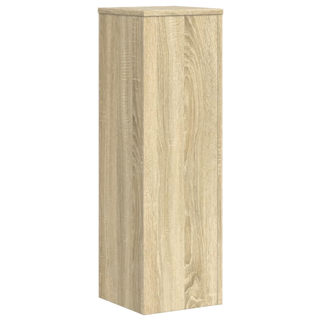 vidaXL Suporturi de plante, 2 buc., stejar sonoma, 25x25x80 cm, lemn
