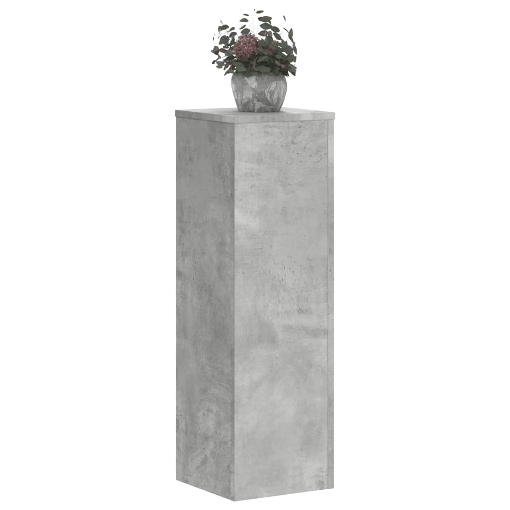 vidaXL Suport de plante, 2 buc., gri beton, 25x25x80 cm lemn prelucrat vidaXL Suport de plante, 2 buc., gri beton, 25x25x80 cm lemn prelucrat