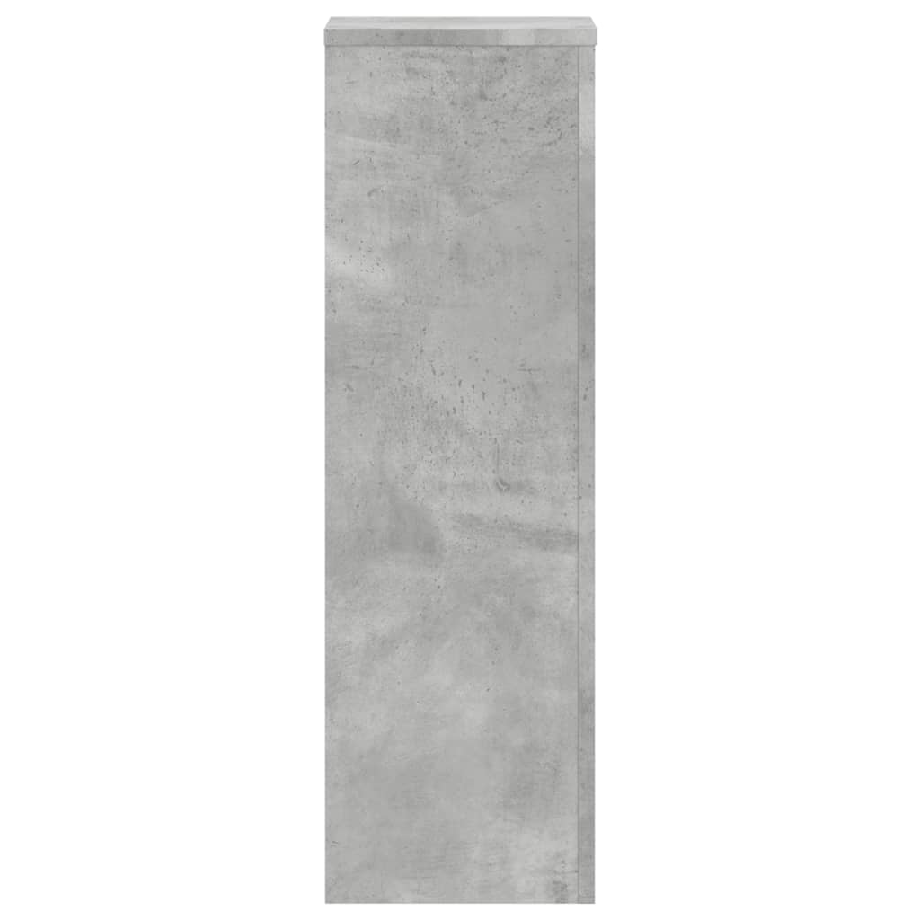 vidaXL Suport de plante, 2 buc., gri beton, 25x25x80 cm lemn prelucrat vidaXL Suport de plante, 2 buc., gri beton, 25x25x80 cm lemn prelucrat