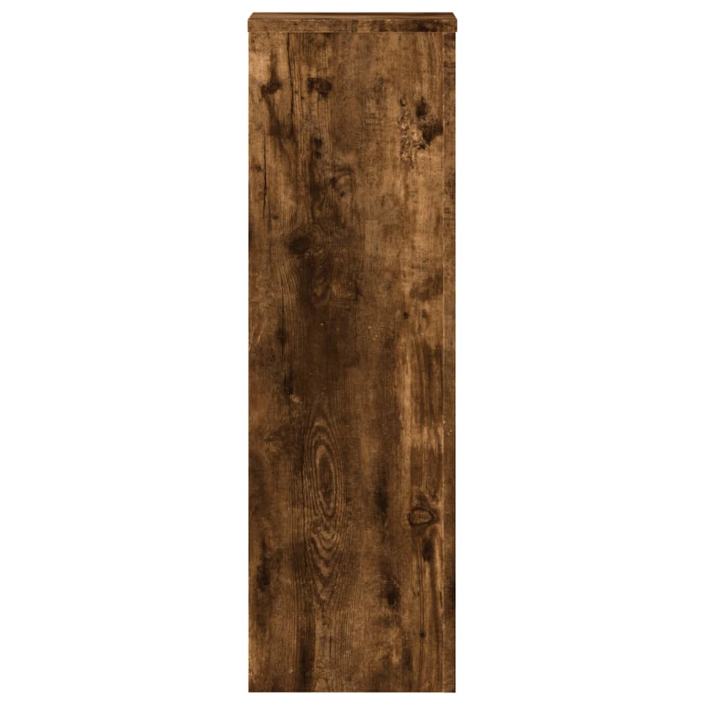 vidaXL Suporturi de plante 2 buc. stejar fumuriu 25x25x80 cm lemn vidaXL Suporturi de plante 2 buc. stejar fumuriu 25x25x80 cm lemn