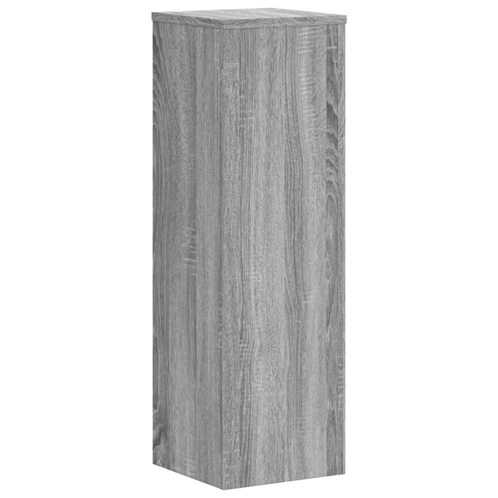 vidaXL Suporturi de plante 2 buc. gri sonoma 25x25x80cm lemn prelucrat vidaXL Suporturi de plante 2 buc. gri sonoma 25x25x80cm lemn prelucrat