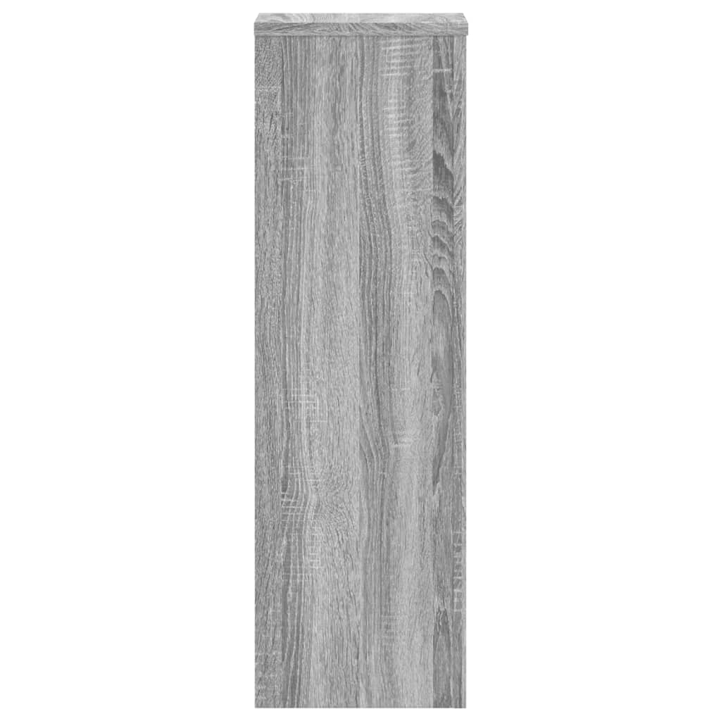 vidaXL Suporturi de plante 2 buc. gri sonoma 25x25x80cm lemn prelucrat vidaXL Suporturi de plante 2 buc. gri sonoma 25x25x80cm lemn prelucrat