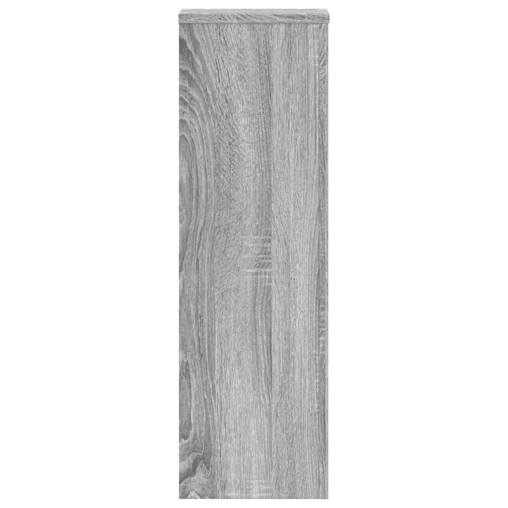 vidaXL Suporturi de plante 2 buc. gri sonoma 25x25x80cm lemn prelucrat vidaXL Suporturi de plante 2 buc. gri sonoma 25x25x80cm lemn prelucrat