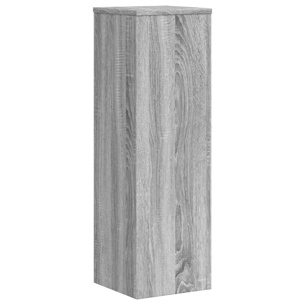 vidaXL Suporturi de plante 2 buc. gri sonoma 25x25x80cm lemn prelucrat vidaXL Suporturi de plante 2 buc. gri sonoma 25x25x80cm lemn prelucrat