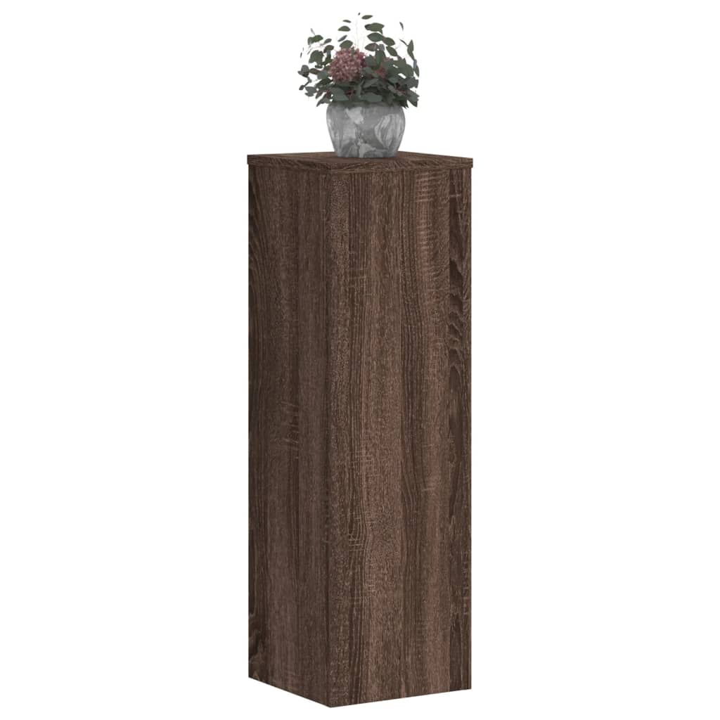 vidaXL Suporturi plante 2 buc. stejar maro 25x25x80cm lemn prelucrat vidaXL Suporturi plante 2 buc. stejar maro 25x25x80cm lemn prelucrat