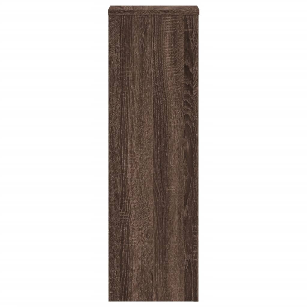 vidaXL Suporturi plante 2 buc. stejar maro 25x25x80cm lemn prelucrat vidaXL Suporturi plante 2 buc. stejar maro 25x25x80cm lemn prelucrat