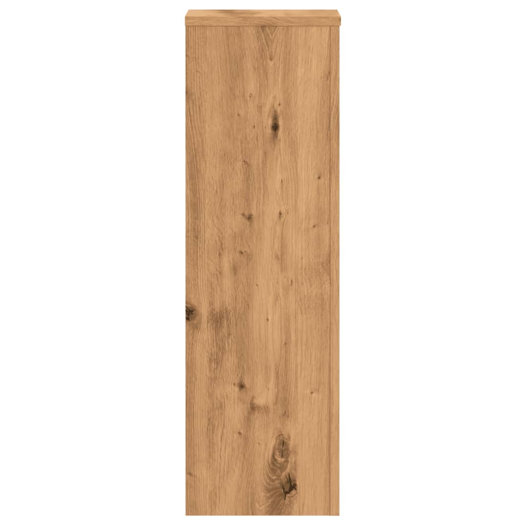 vidaXL Suporturi de plante, 2 buc., stejar artizanal, 25x25x80cm, lemn