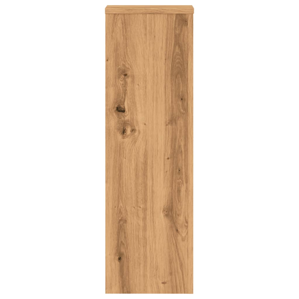 vidaXL Suporturi de plante, 2 buc., stejar artizanal, 25x25x80cm, lemn