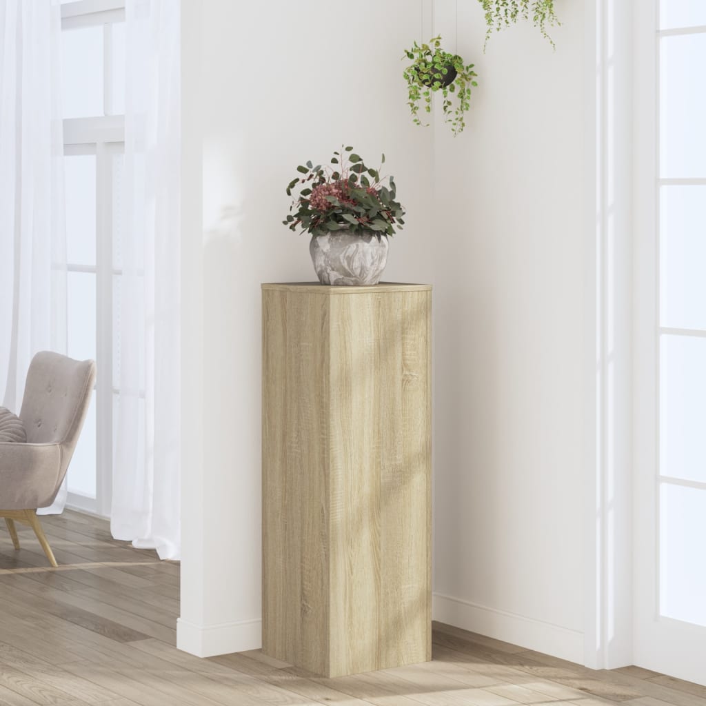 vidaXL Suport de plante, stejar sonoma, 33x33x100 cm, lemn prelucrat vidaXL Suport de plante, stejar sonoma, 33x33x100 cm, lemn prelucrat