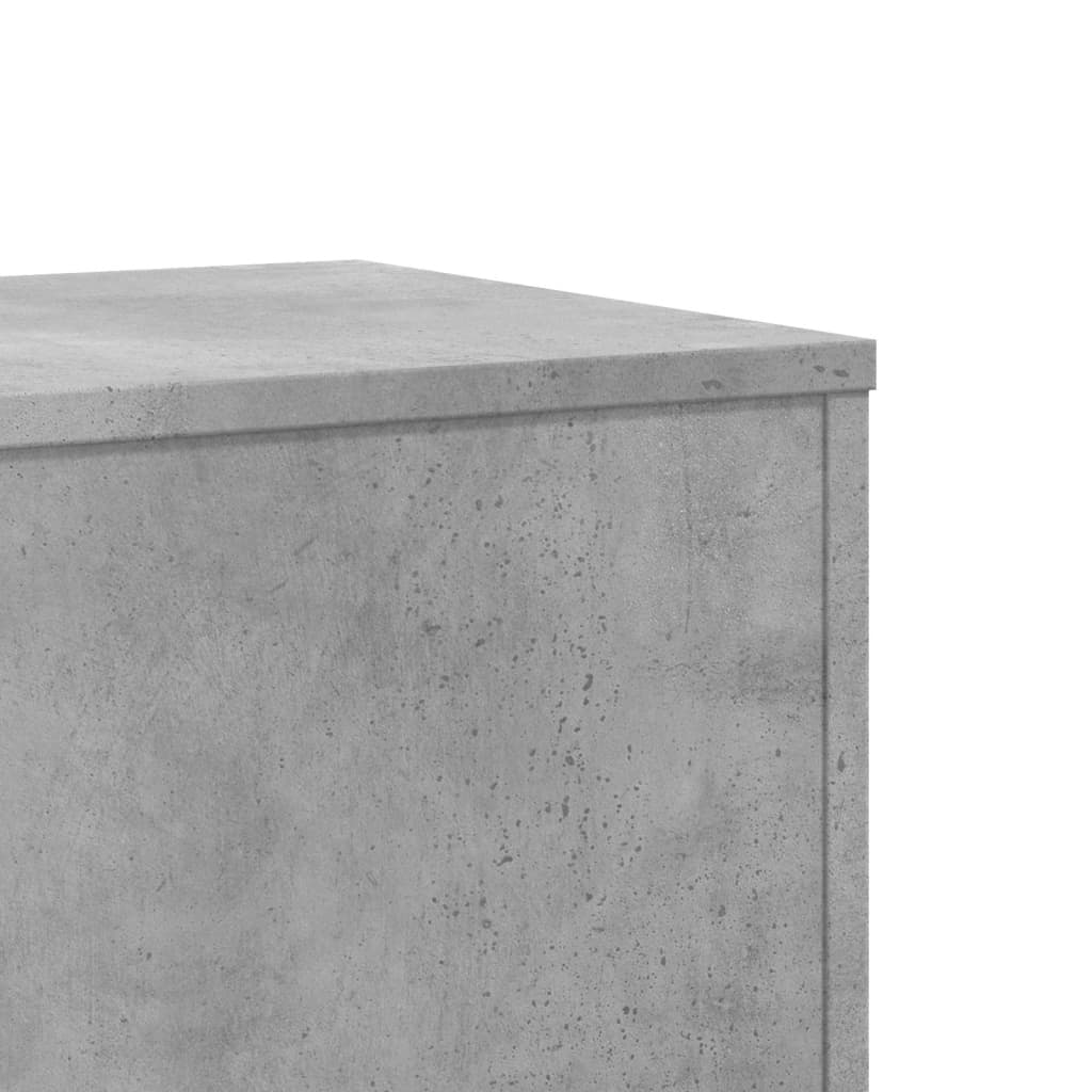 vidaXL Suport de plante, gri beton, 33x33x100 cm, lemn prelucrat vidaXL Suport de plante, gri beton, 33x33x100 cm, lemn prelucrat