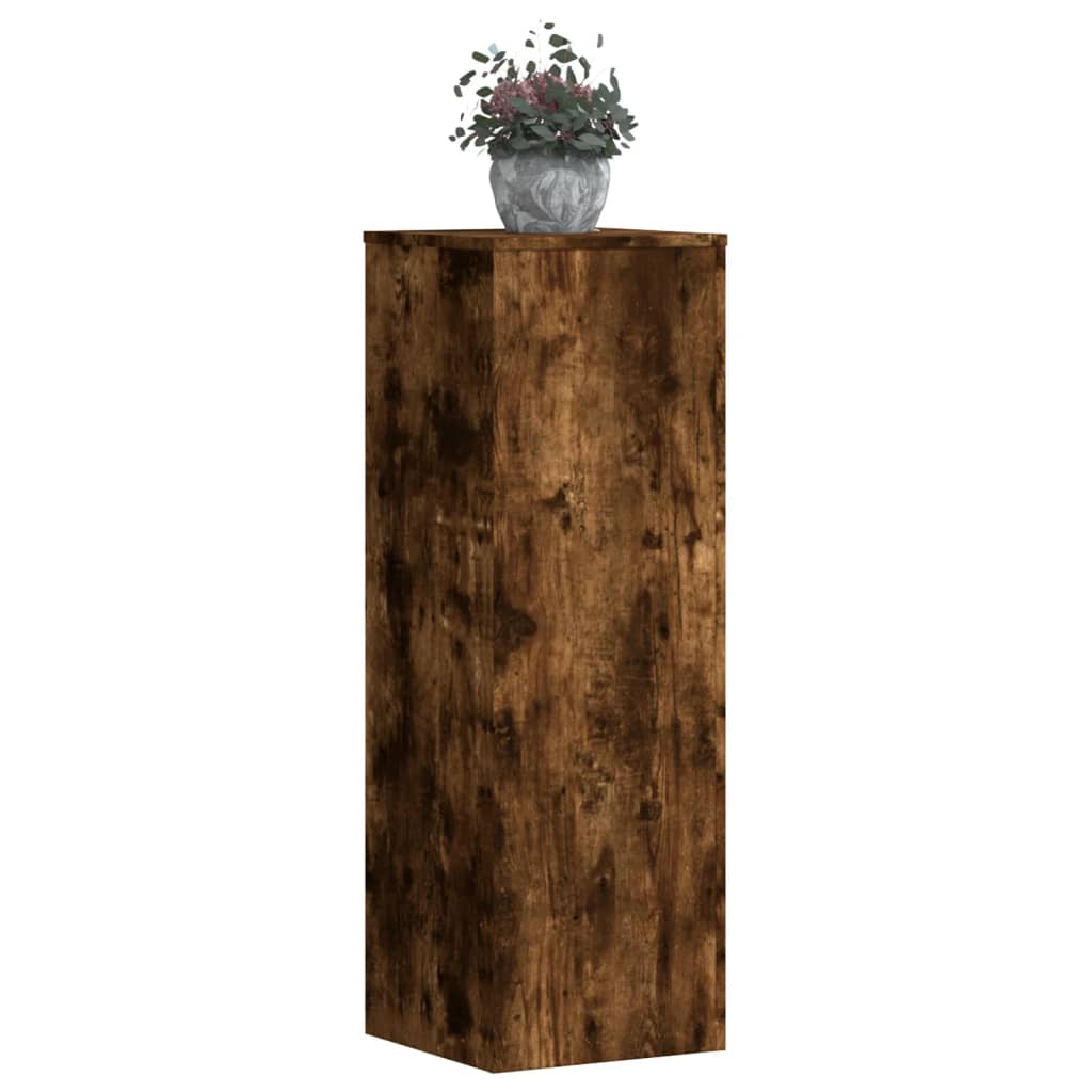vidaXL Suport de plante, stejar fumuriu, 33x33x100 cm, lemn prelucrat vidaXL Suport de plante, stejar fumuriu, 33x33x100 cm, lemn prelucrat