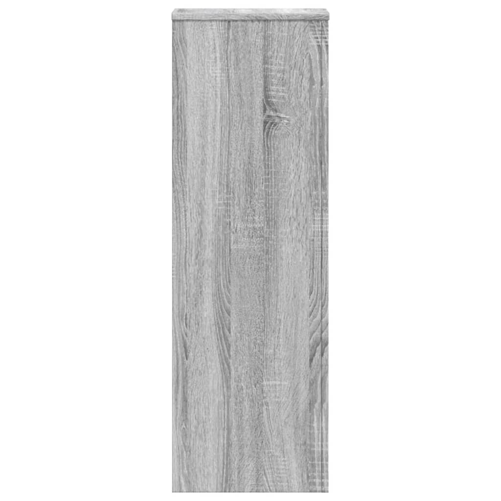 vidaXL Suport de plante, sonoma gri, 33x33x100 cm, lemn prelucrat vidaXL Suport de plante, sonoma gri, 33x33x100 cm, lemn prelucrat