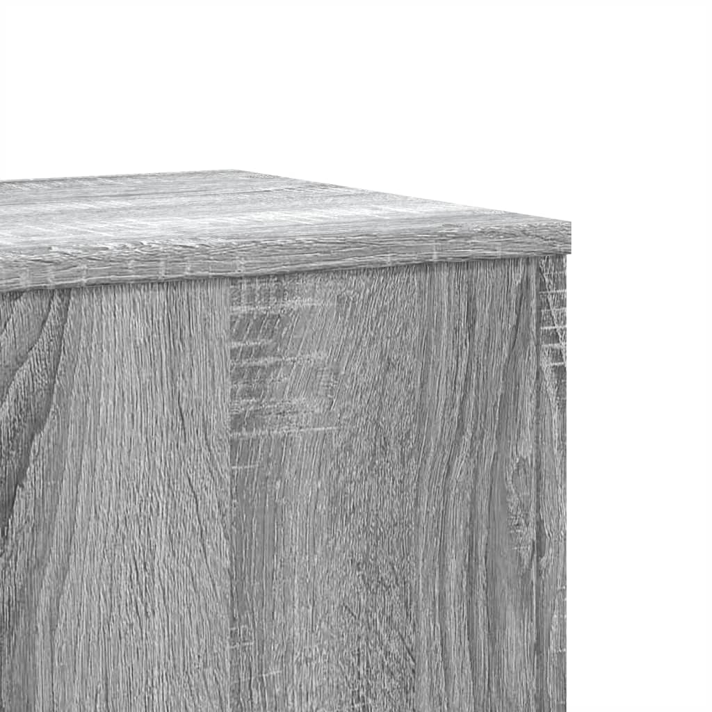 vidaXL Suport de plante, sonoma gri, 33x33x100 cm, lemn prelucrat vidaXL Suport de plante, sonoma gri, 33x33x100 cm, lemn prelucrat