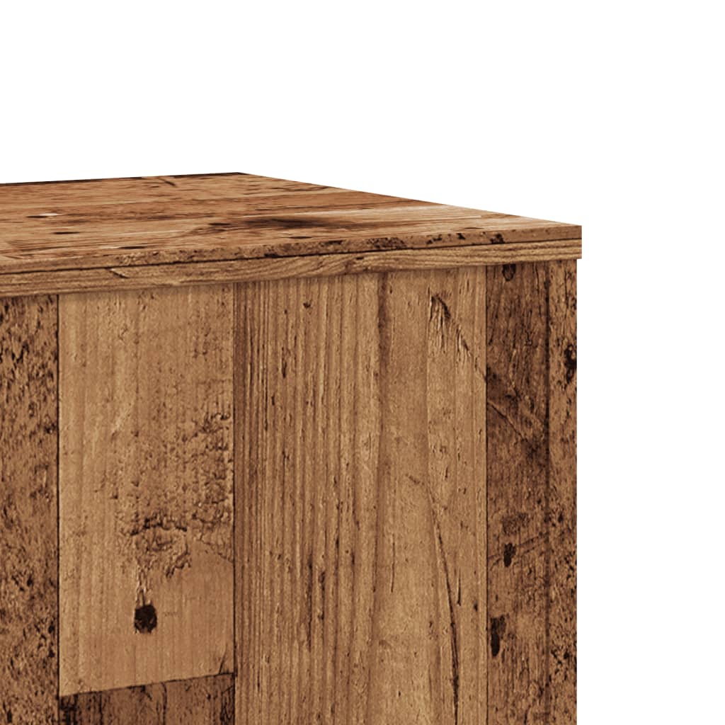 vidaXL Suport de plante, lemn vechi, 33x33x100 cm, lemn prelucrat vidaXL Suport de plante, lemn vechi, 33x33x100 cm, lemn prelucrat