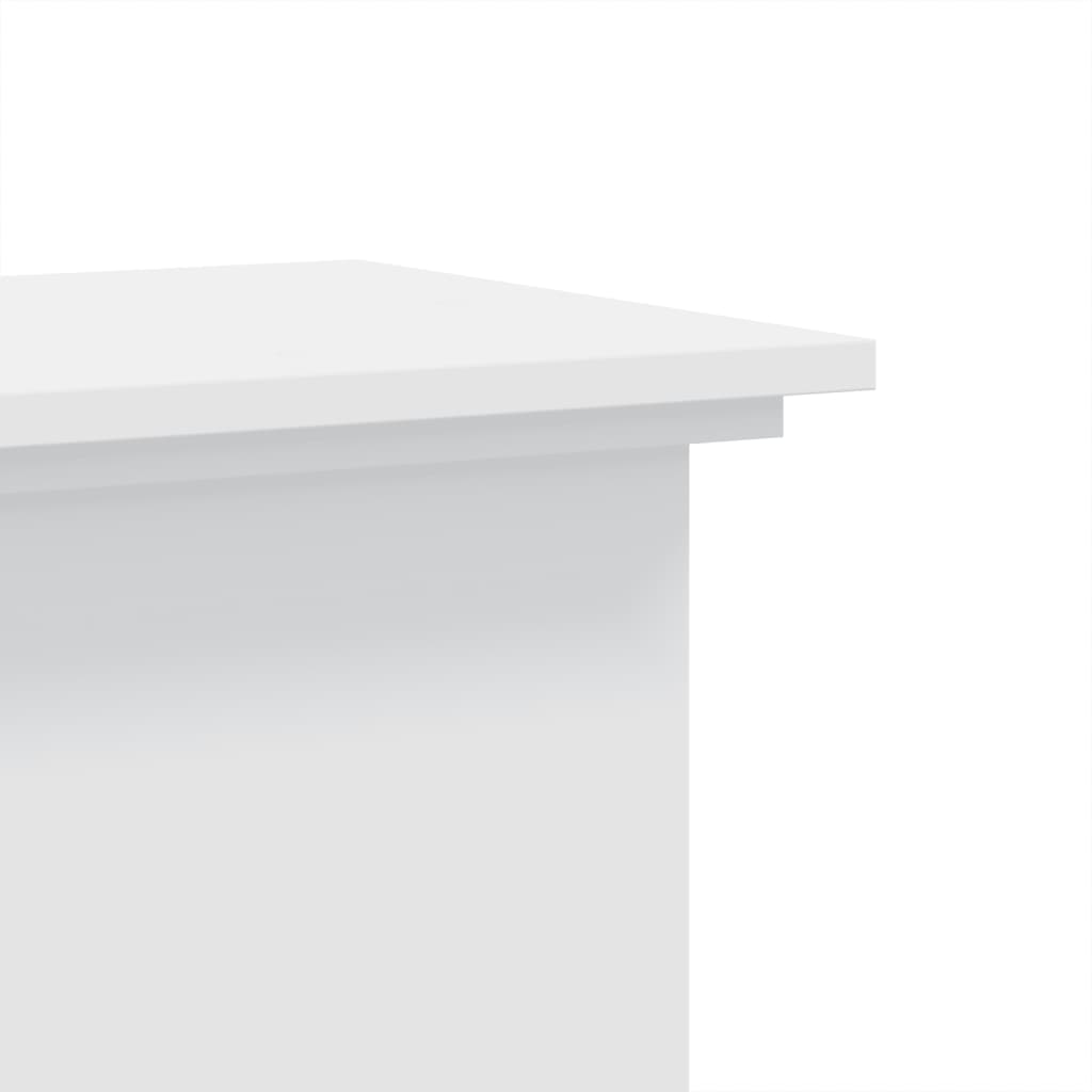 vidaXL Suport de plante, alb, 33x33x60 cm, lemn prelucrat vidaXL Suport de plante, alb, 33x33x60 cm, lemn prelucrat