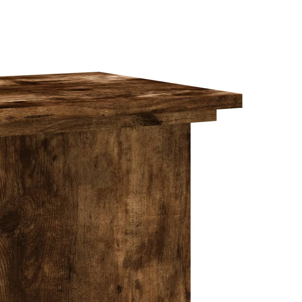vidaXL Suport de plante, stejar fumuriu, 33x33x60 cm, lemn prelucrat vidaXL Suport de plante, stejar fumuriu, 33x33x60 cm, lemn prelucrat