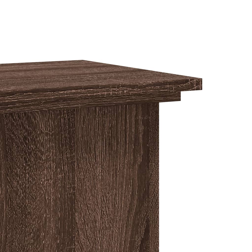 vidaXL Suport de plante, stejar maro, 33x33x60 cm, lemn prelucrat vidaXL Suport de plante, stejar maro, 33x33x60 cm, lemn prelucrat