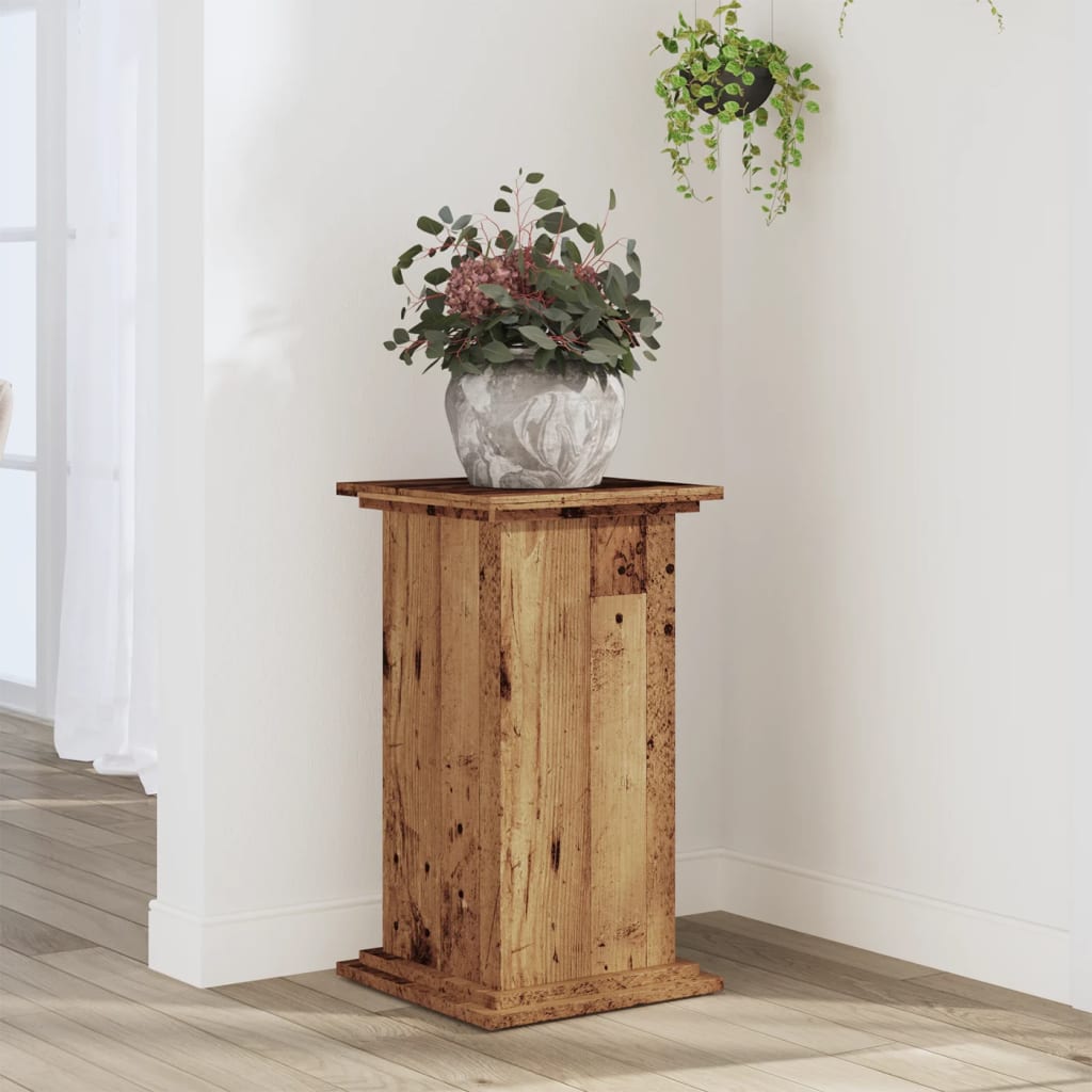 vidaXL Suport de plante, lemn vechi, 33x33x60 cm, lemn prelucrat vidaXL Suport de plante, lemn vechi, 33x33x60 cm, lemn prelucrat