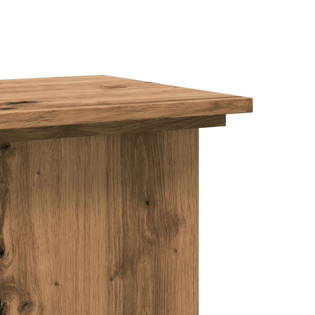 vidaXL Suport de plante stejar artizanal, 33x33x60 cm, lemn prelucrat vidaXL Suport de plante stejar artizanal, 33x33x60 cm, lemn prelucrat