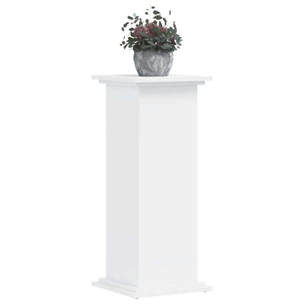 vidaXL Suport de plante, alb, 33x33x80 cm, lemn prelucrat vidaXL Suport de plante, alb, 33x33x80 cm, lemn prelucrat