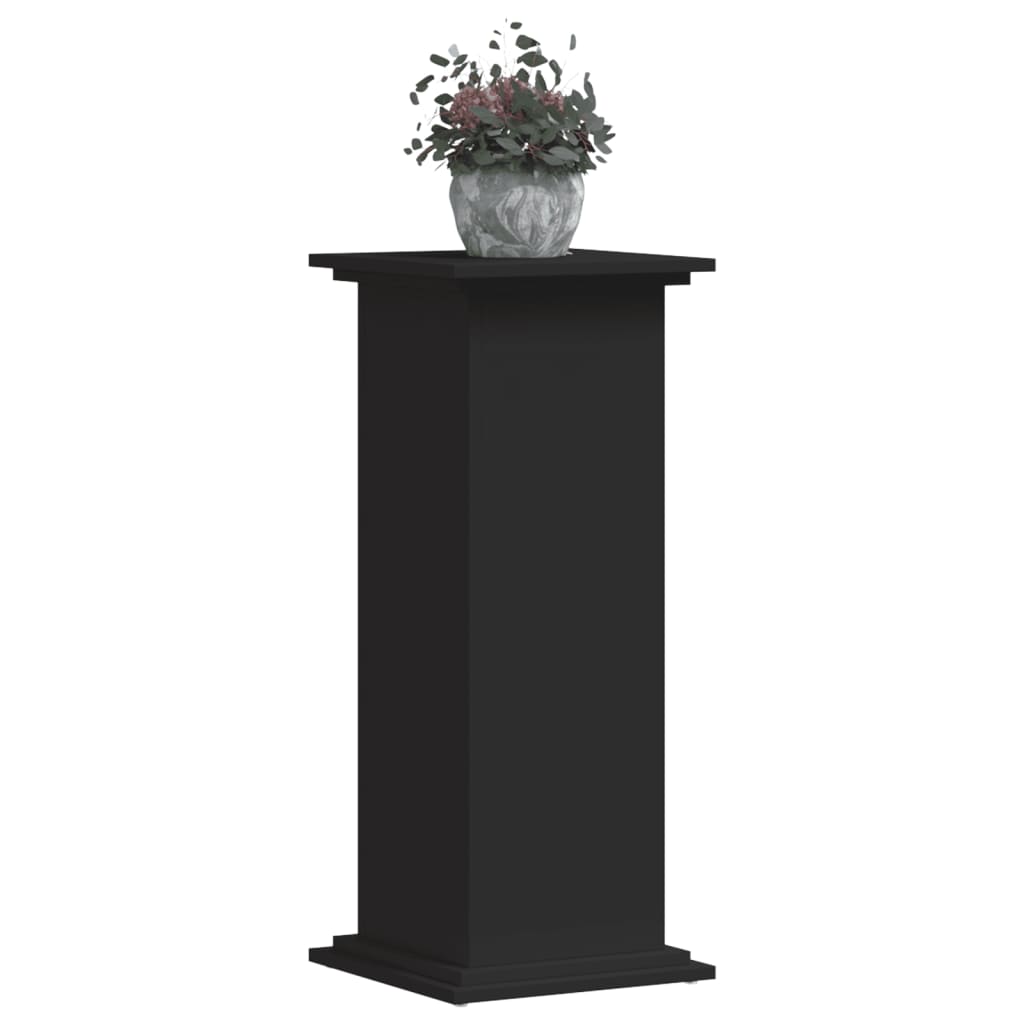 vidaXL Suport de plante, negru, 33x33x80 cm, lemn prelucrat vidaXL Suport de plante, negru, 33x33x80 cm, lemn prelucrat