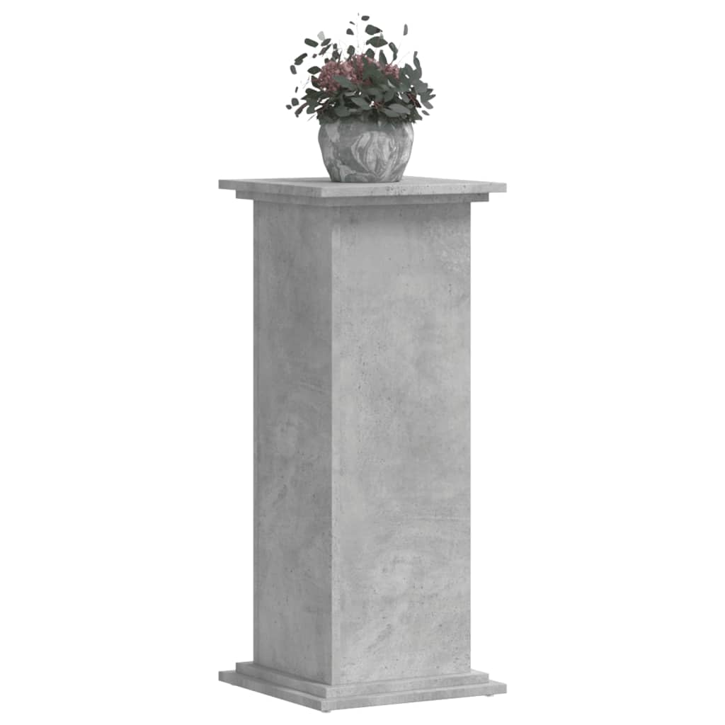 vidaXL Suport de plante, gri beton, 33x33x80 cm, lemn prelucrat vidaXL Suport de plante, gri beton, 33x33x80 cm, lemn prelucrat