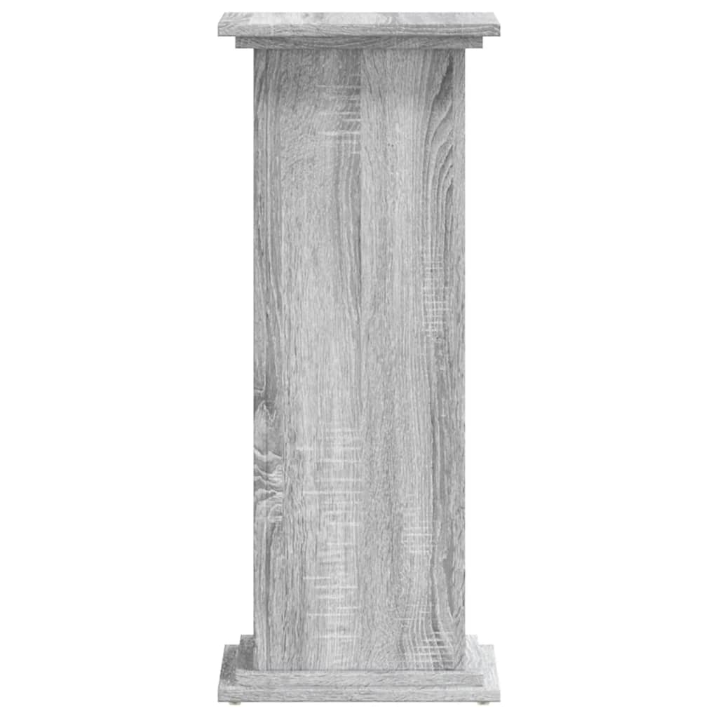 vidaXL Suport de plante, sonoma gri, 33x33x80 cm, lemn prelucrat vidaXL Suport de plante, sonoma gri, 33x33x80 cm, lemn prelucrat