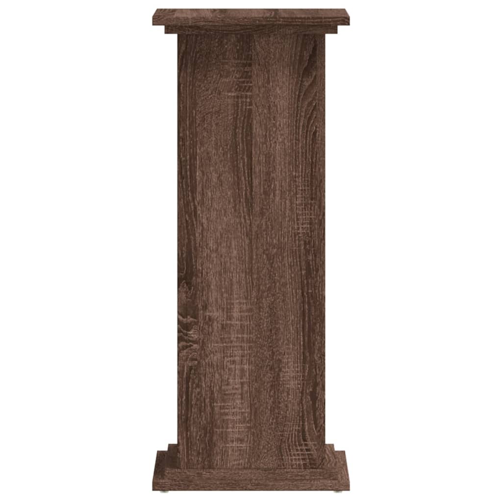 vidaXL Suport de plante, stejar maro, 33x33x80 cm, lemn prelucrat vidaXL Suport de plante, stejar maro, 33x33x80 cm, lemn prelucrat