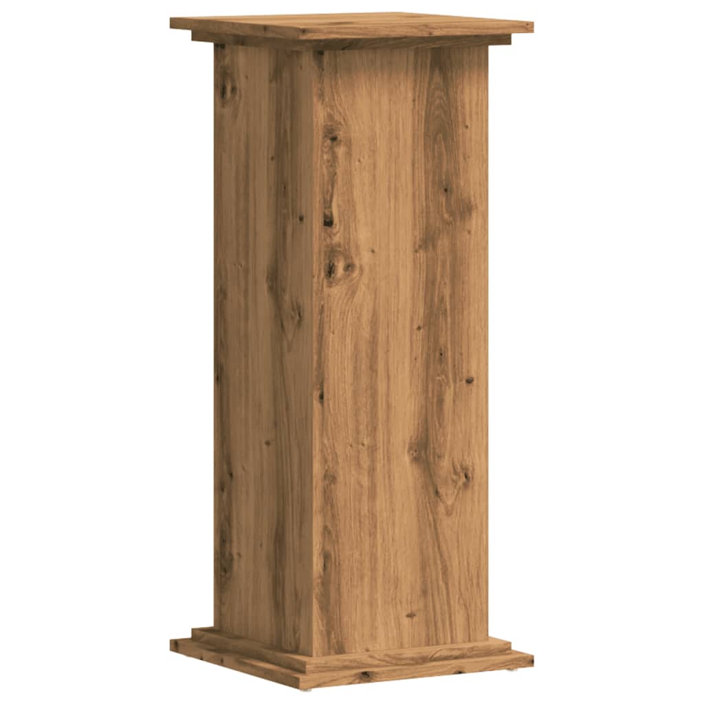 vidaXL Suport de plante stejar artizanal, 33x33x80 cm, lemn prelucrat