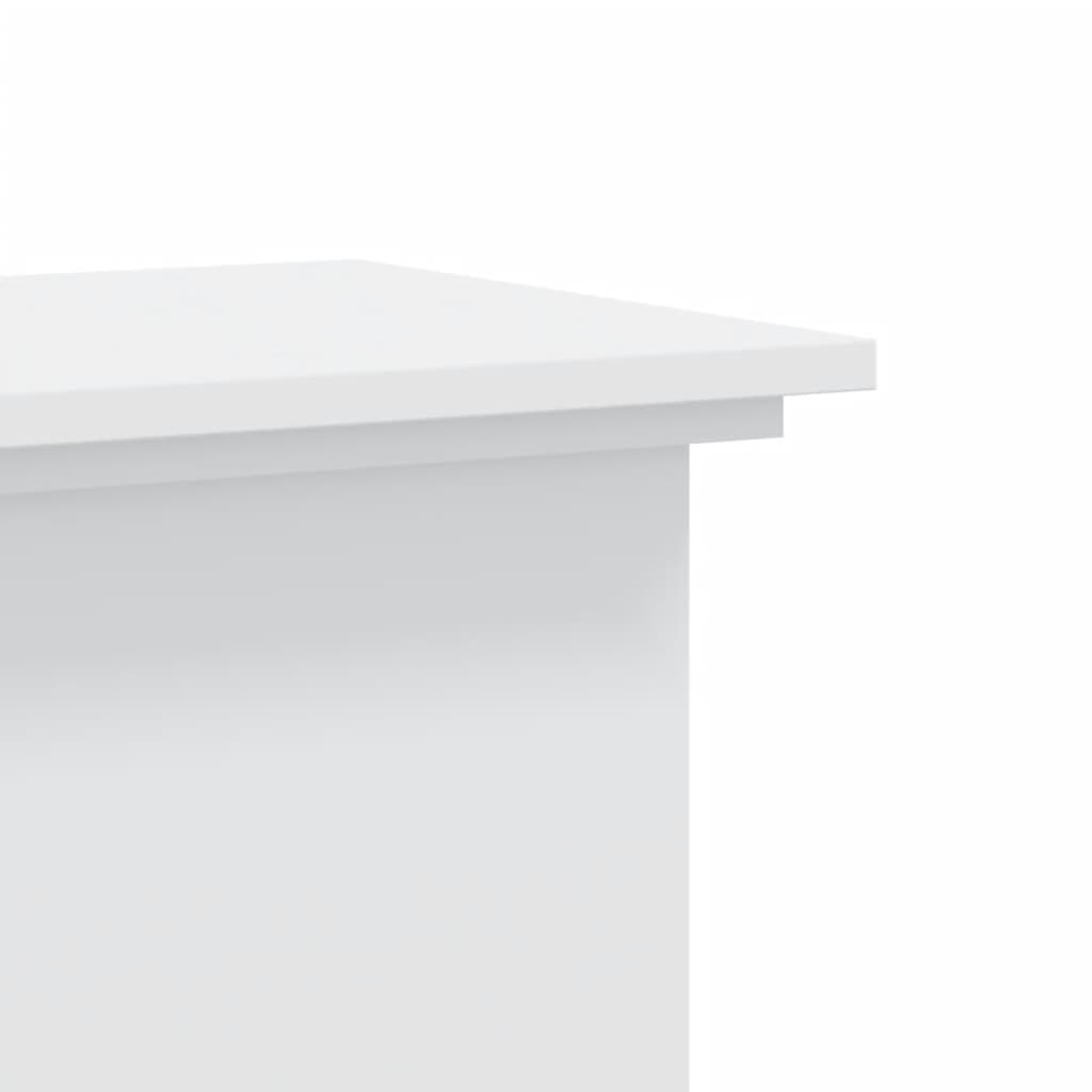 vidaXL Suport de plante, alb, 33x33x100 cm, lemn prelucrat vidaXL Suport de plante, alb, 33x33x100 cm, lemn prelucrat