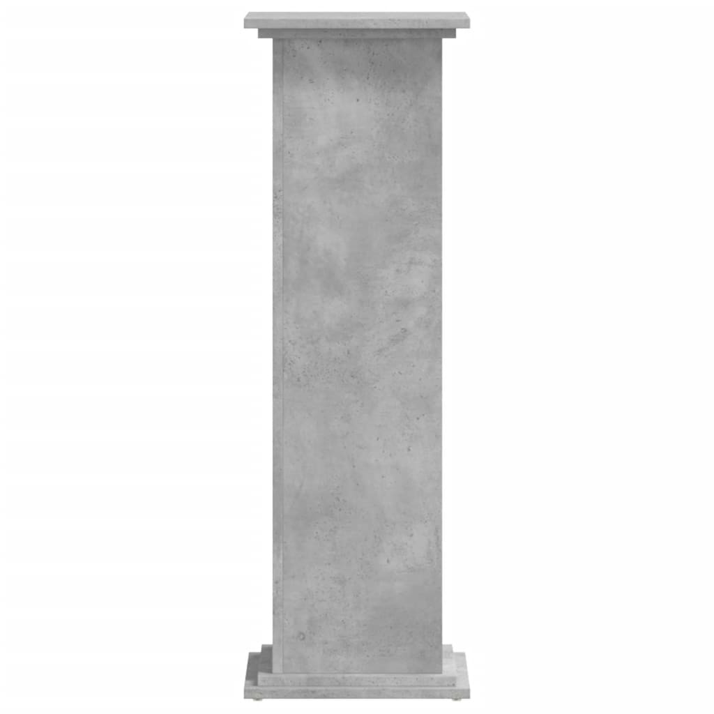 vidaXL Suport de plante, gri beton, 33x33x100 cm, lemn prelucrat