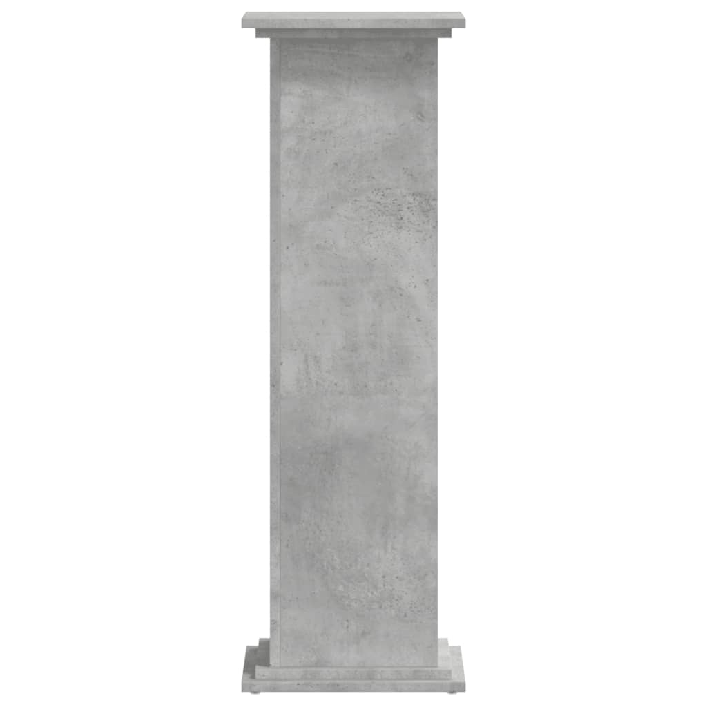 vidaXL Suport de plante, gri beton, 33x33x100 cm, lemn prelucrat