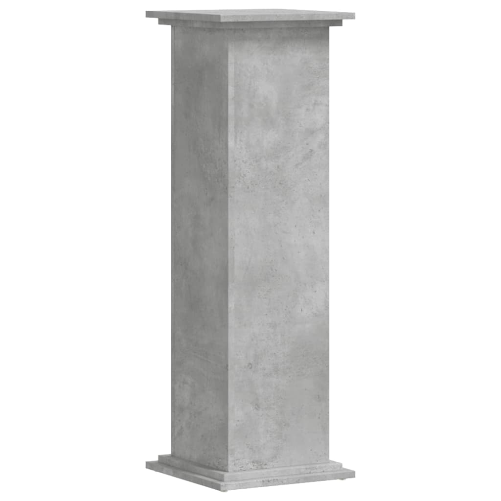vidaXL Suport de plante, gri beton, 33x33x100 cm, lemn prelucrat